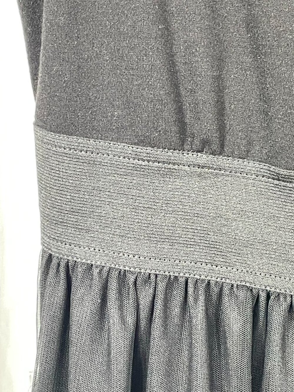 NWOT R&M Richards Embroidered Mesh Dress Black White 14P - Picture 7 of 13